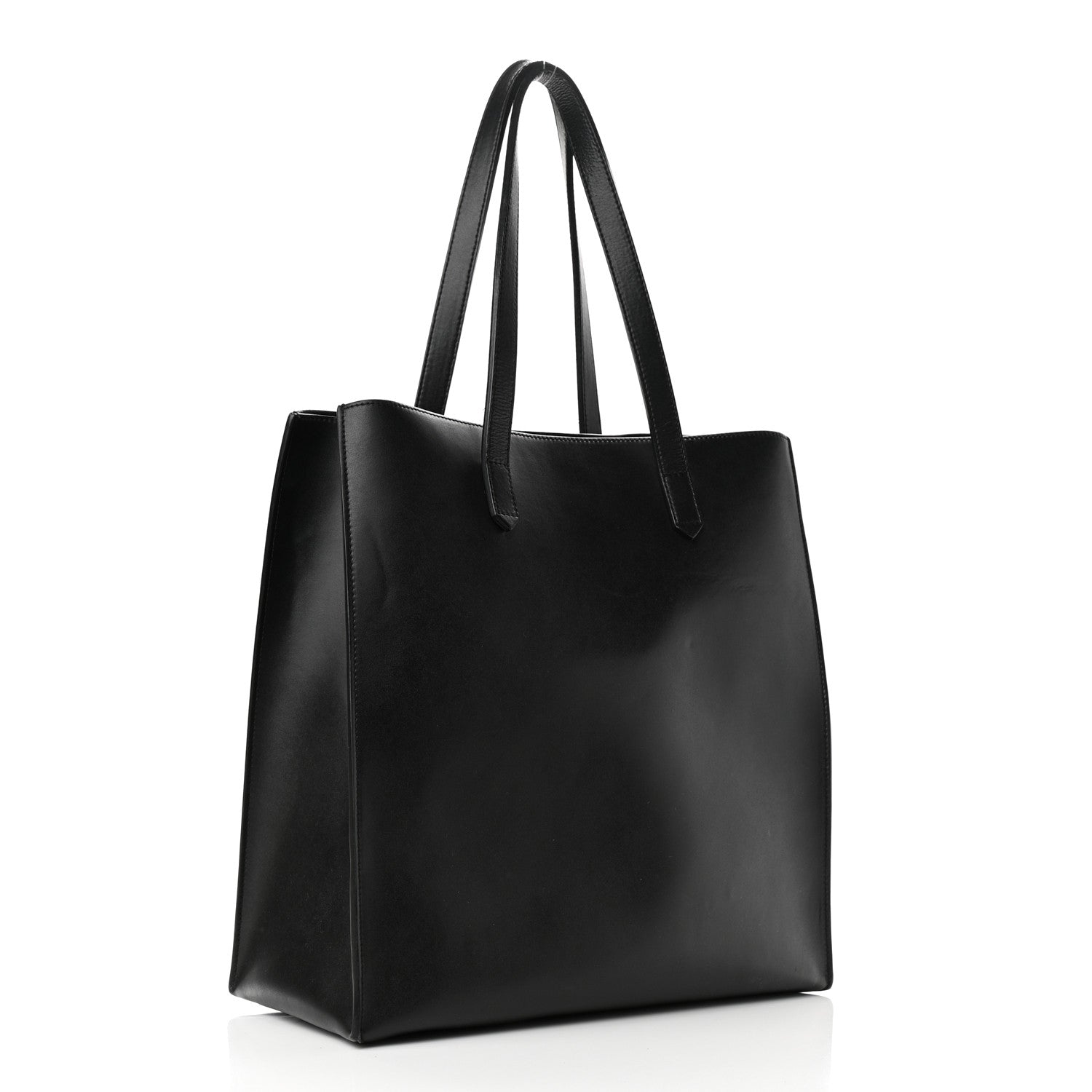 Givenchy Calfskin Logo Debossed Medium Shopper Tote Black 3 of 14