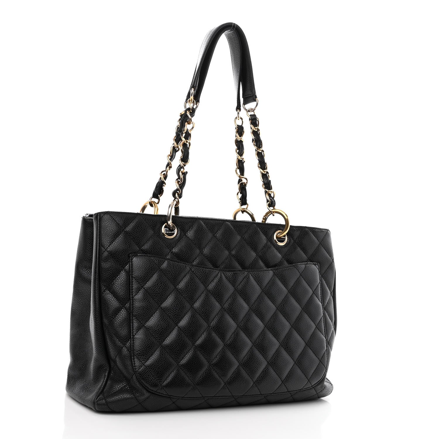 Chanel Caviar Quilted Grand Shopping Tote GST Black 3 of 11