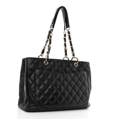 Chanel Caviar Quilted Grand Shopping Tote GST Black 3 of 11