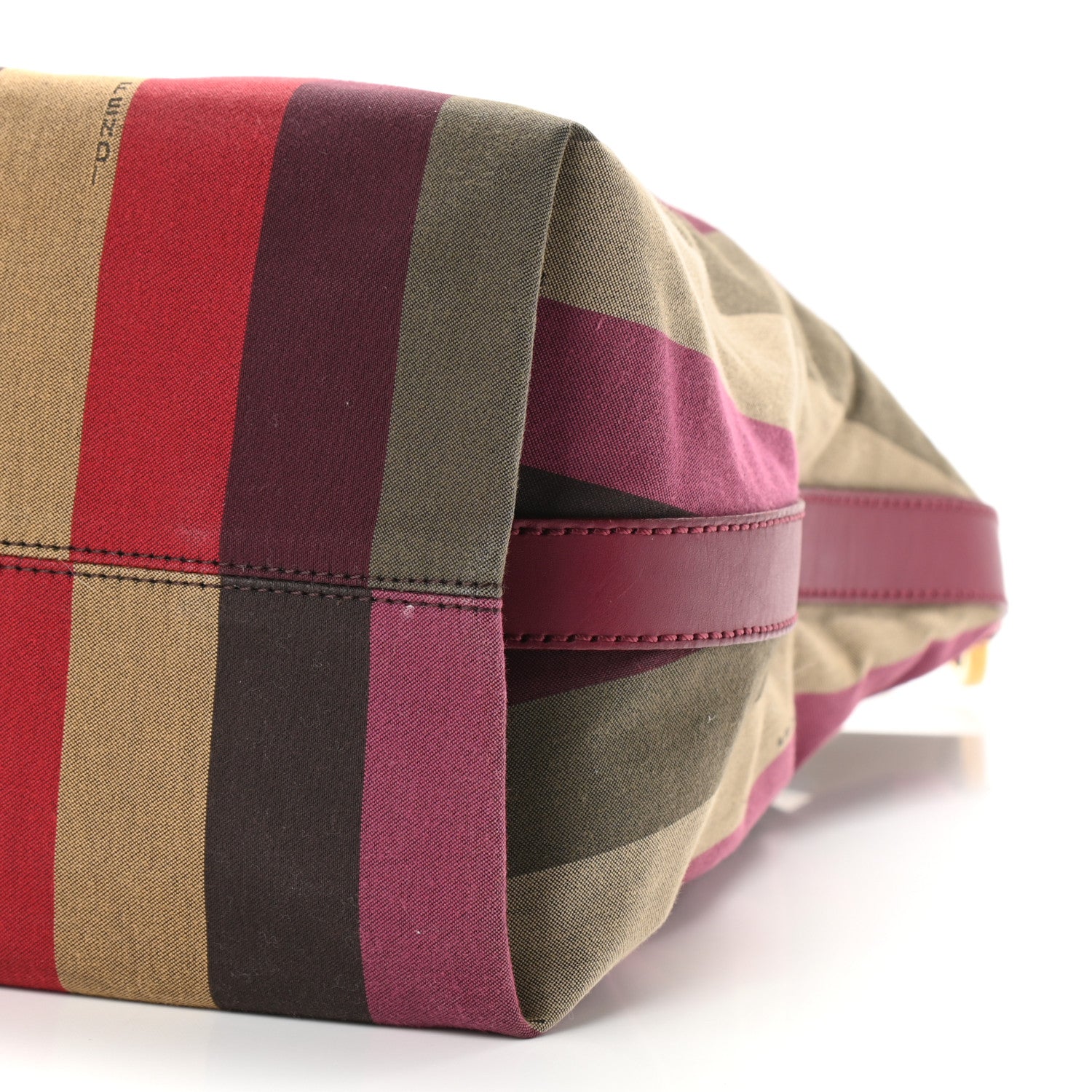 Fendi Canvas Striped Pequin Hobo Multicolor 10 of 16
