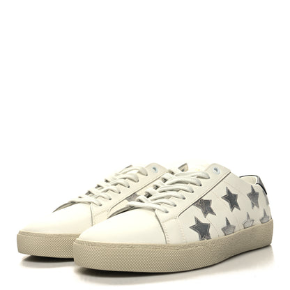 Saint Laurent Nappa Star Court Sneakers 41 Off White 3 of 9