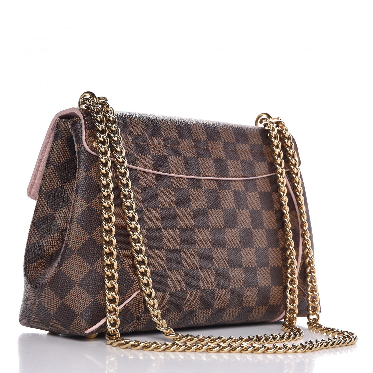 Damier Ebene Caissa Clutch Rose Ballerine