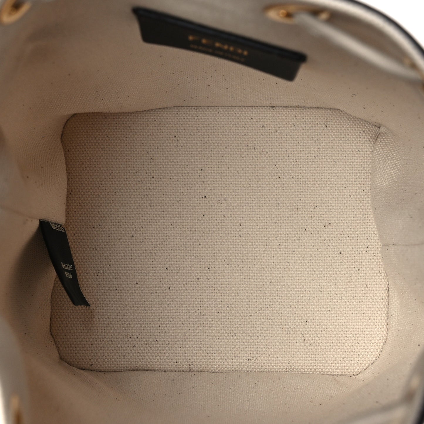 Canvas Vitello Grace F is Fendi FF Multicolor Embroidered Mini Mon Tresor Bucket Bag Grezzo Multicolor Latte
