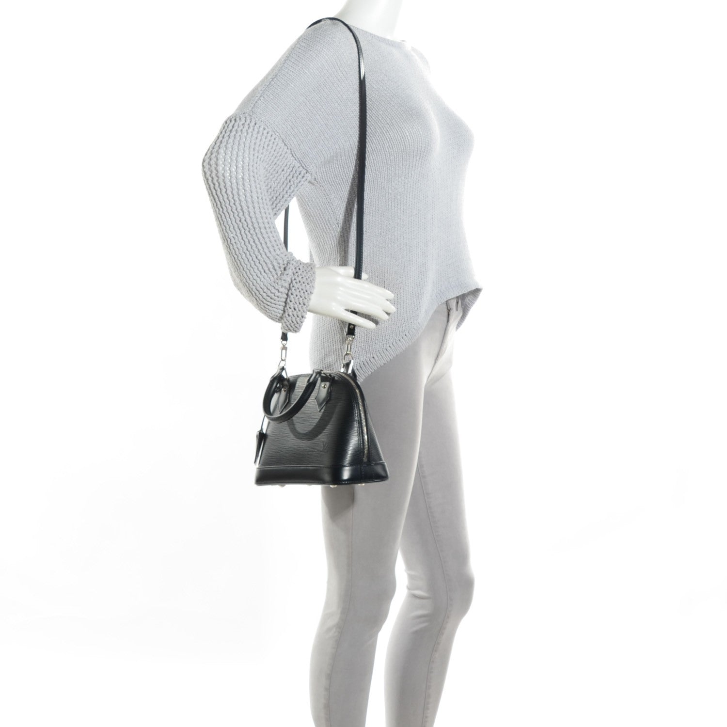 Louis Vuitton Epi Alma BB Black 2 of 7