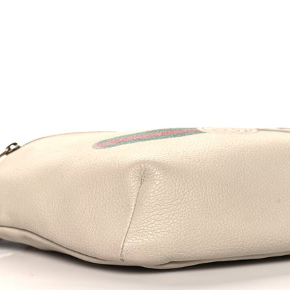 Gucci Grained Calfskin Logo Belt Bag White 9 of 12