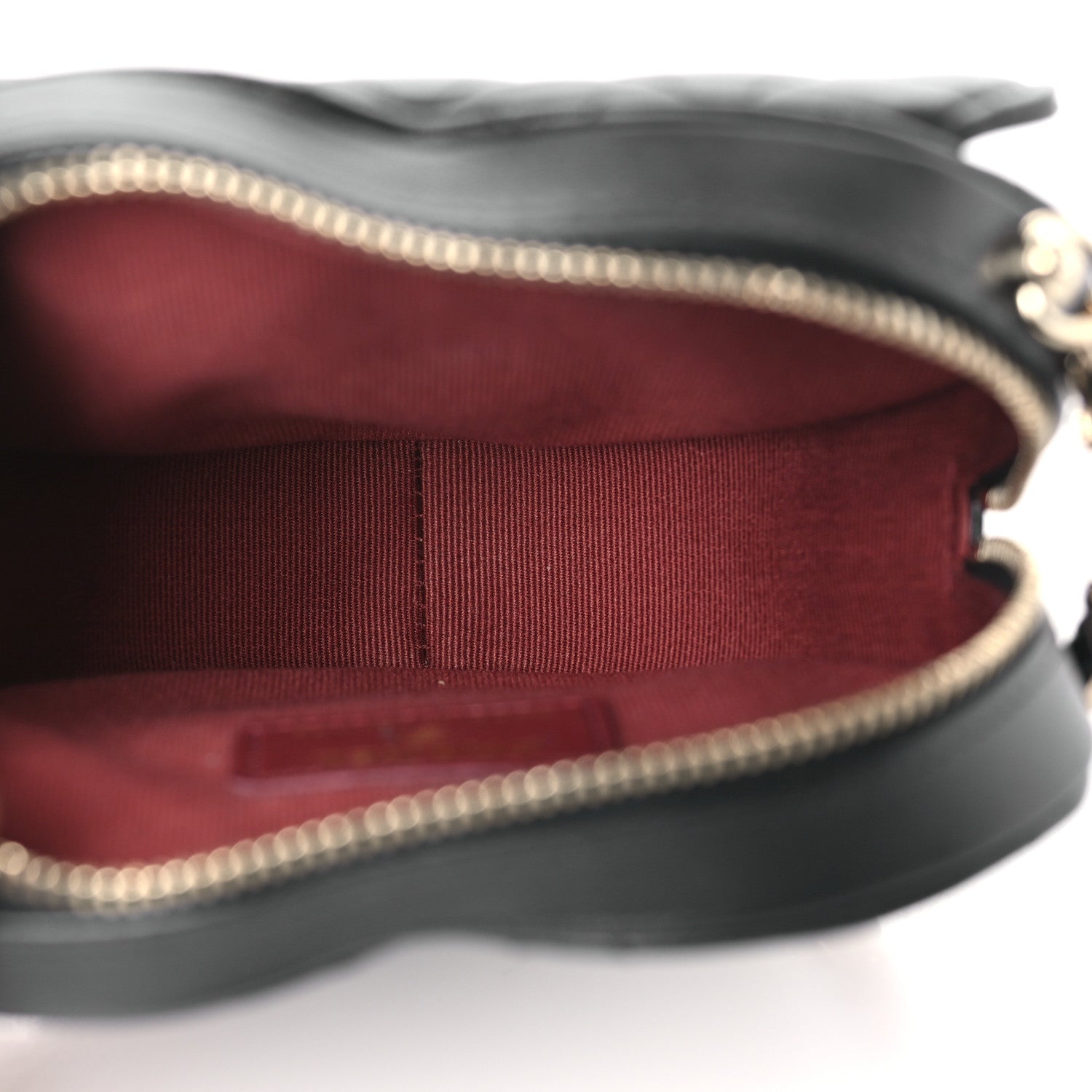 Chanel Lambskin Quilted CC In Love Heart Clutch With Chain Black 5 of 9