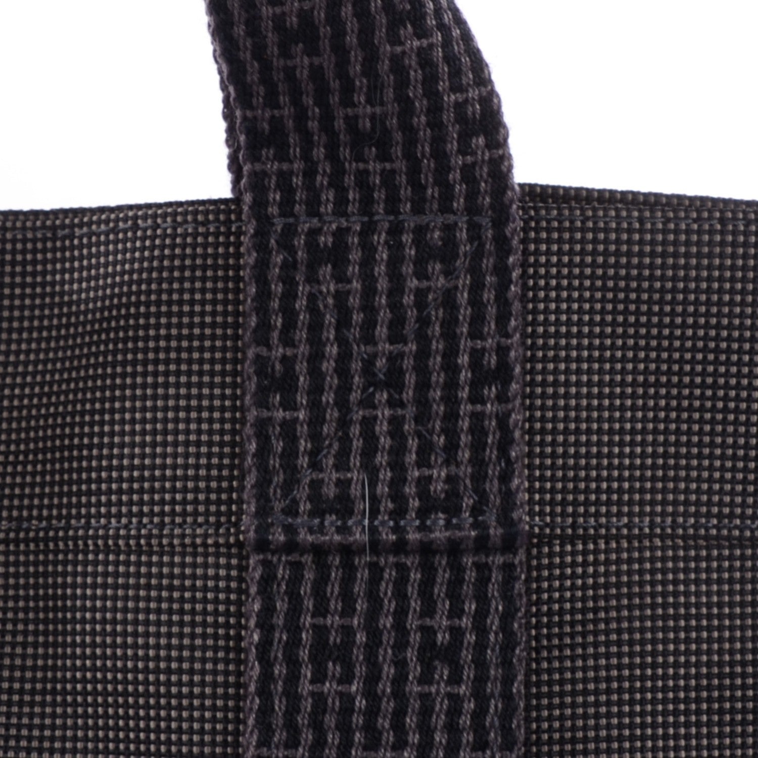 Hermes Canvas Herline MM Tote Grey 3 of 13