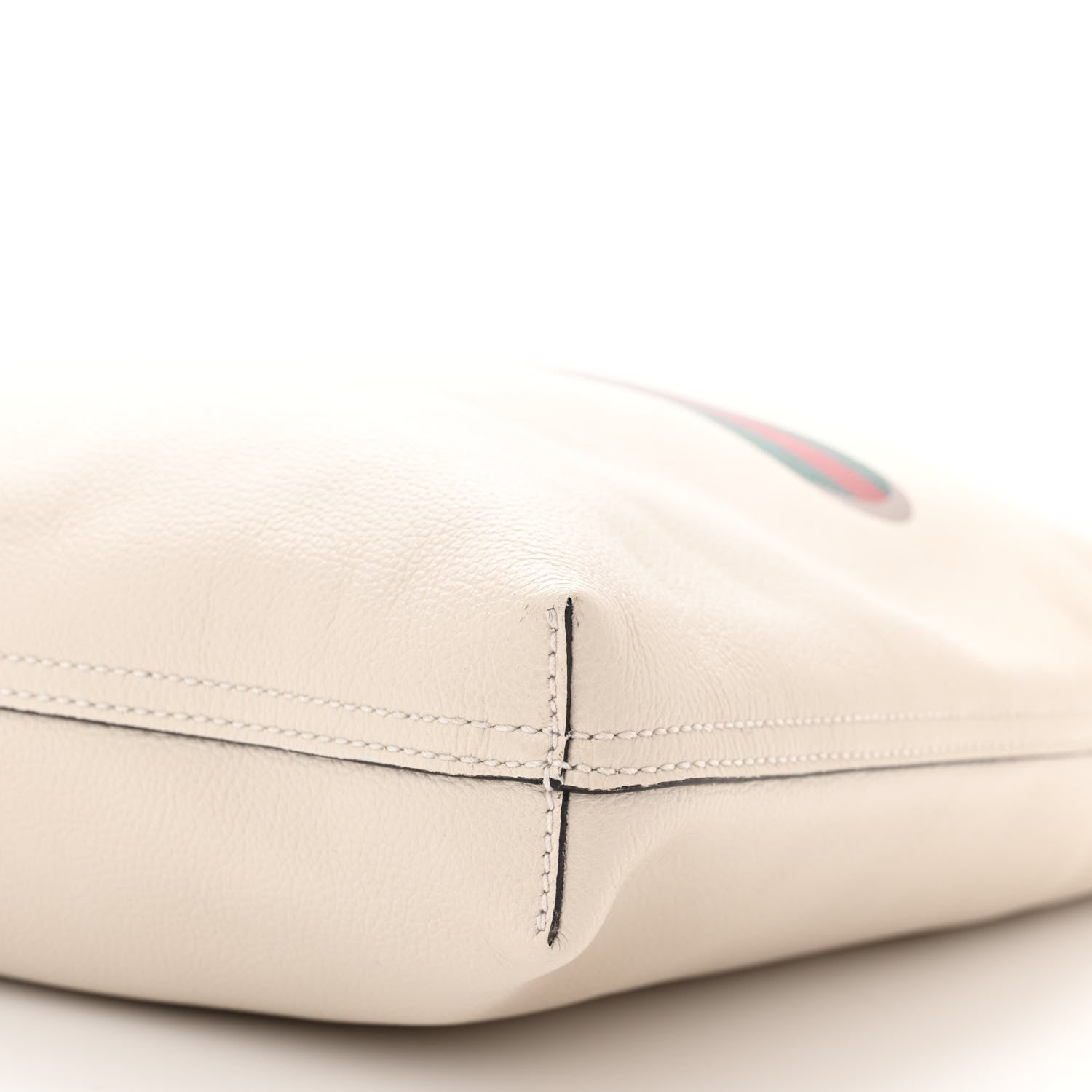 Gucci Calfskin Mens Logo Tote White 10 of 11
