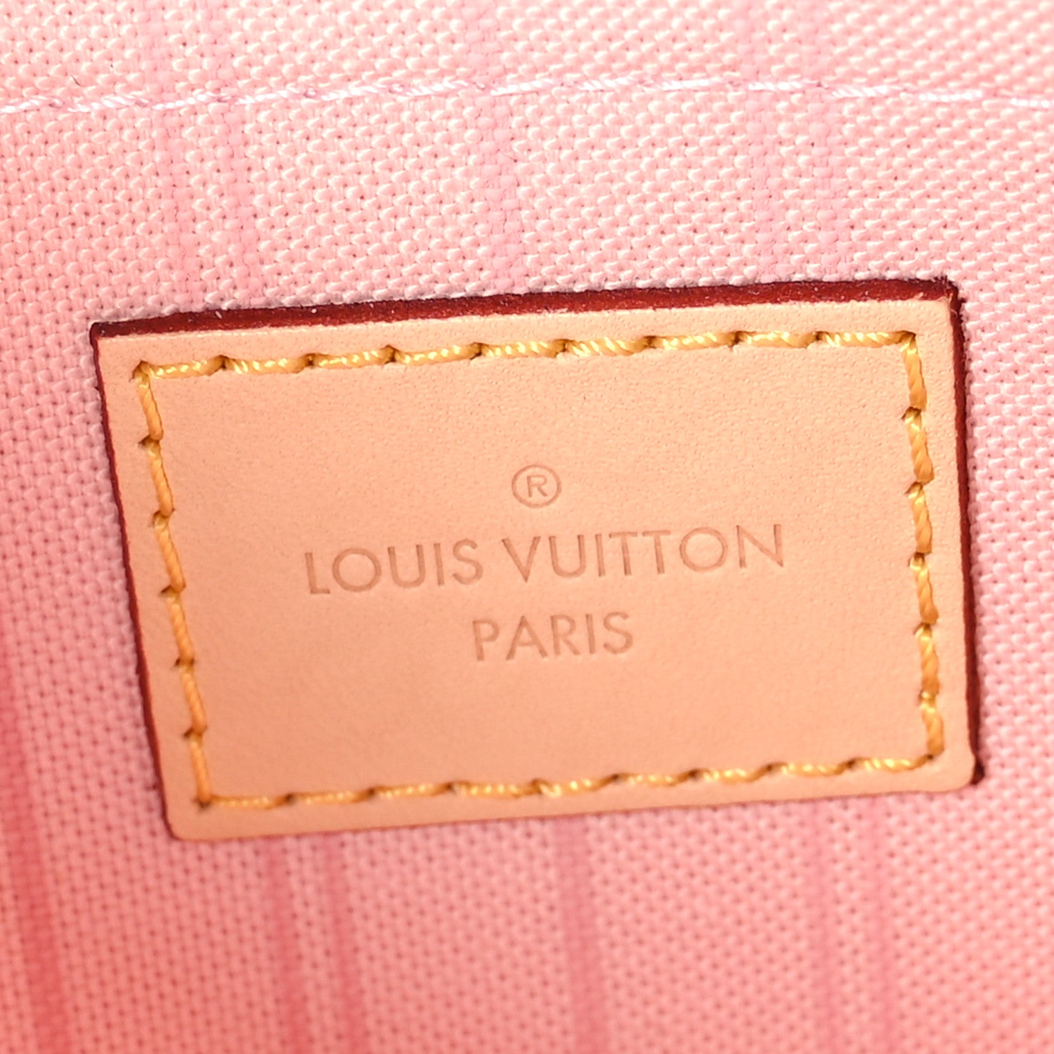 Louis Vuitton Damier Azur Neverfull MM GM Pochette Rose Ballerine 6 of 6