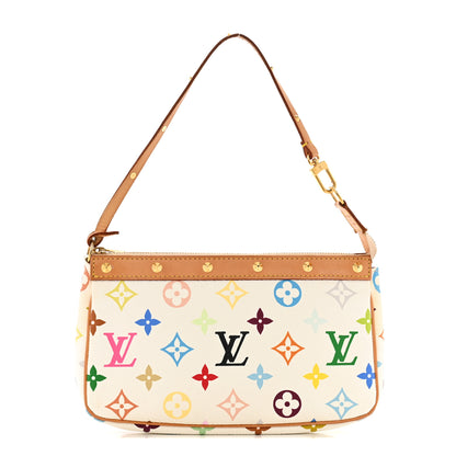 Louis Vuitton Monogram Multicolor Pochette Accessories White 1 of 13