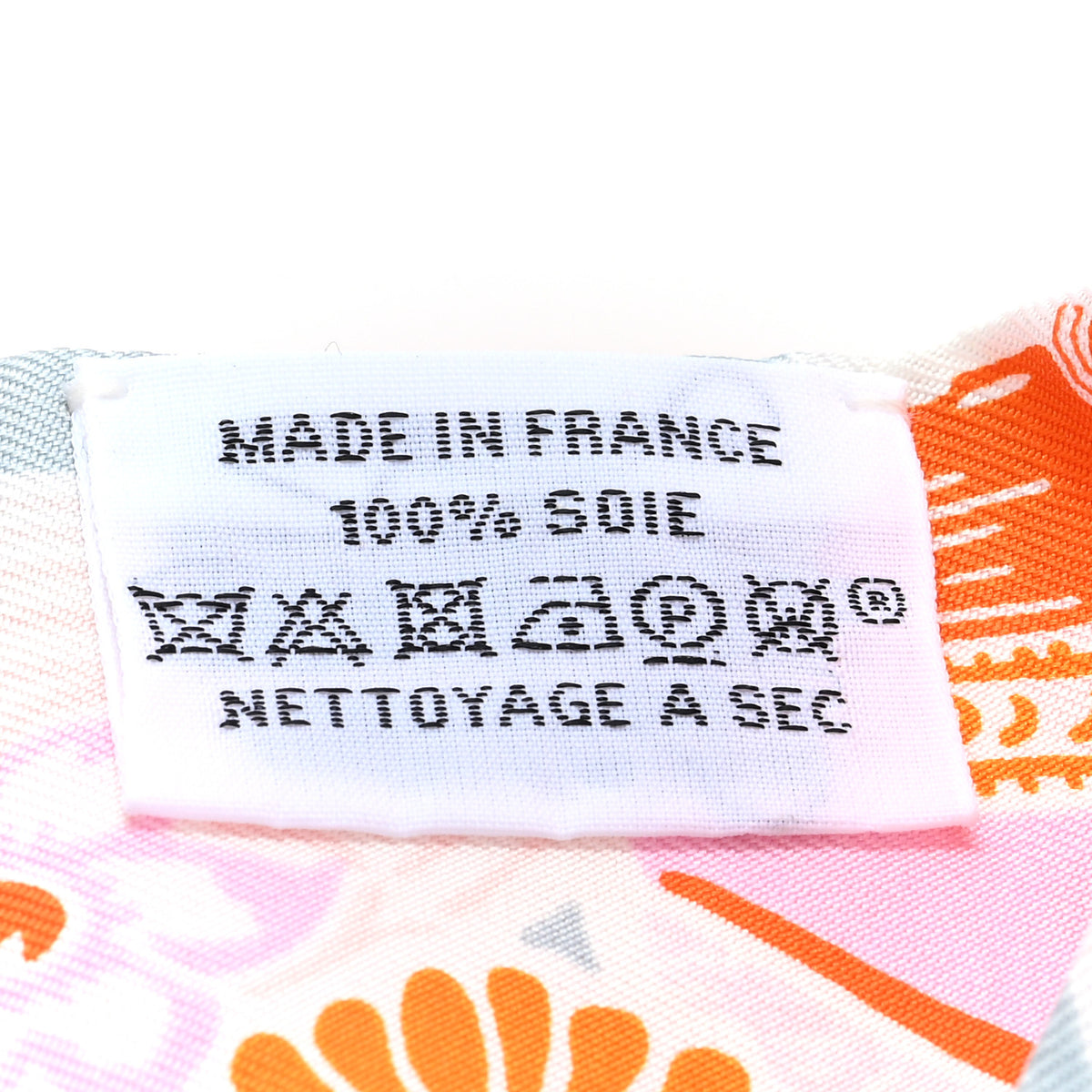 Hermes Silk Bingata Twilly Orange Rose Gris 3 of 3