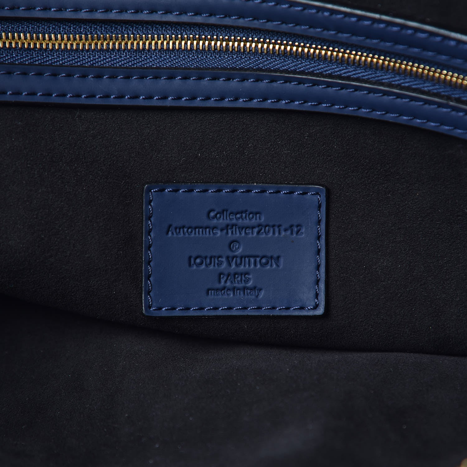Louis Vuitton Monogram Addiction Vertical Lockit MM Blue 8 of 10