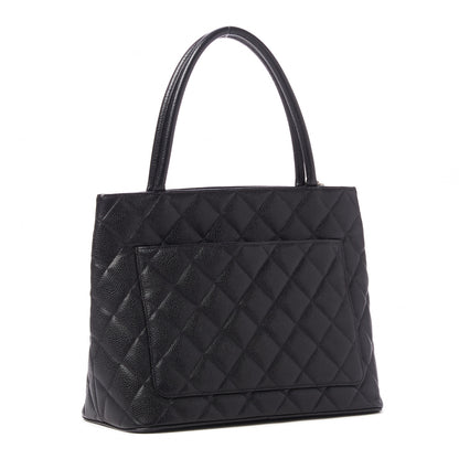 Chanel Caviar Quilted Medallion Tote Black 3 of 10