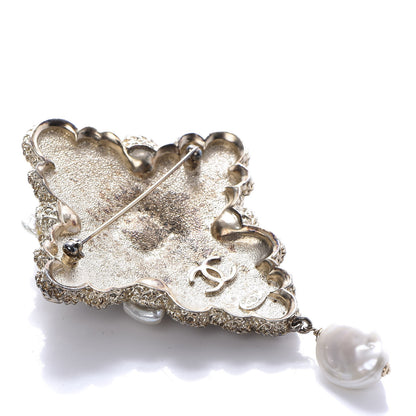 Chanel Gripoix Pearl Brooch Light Gold 3 of 4