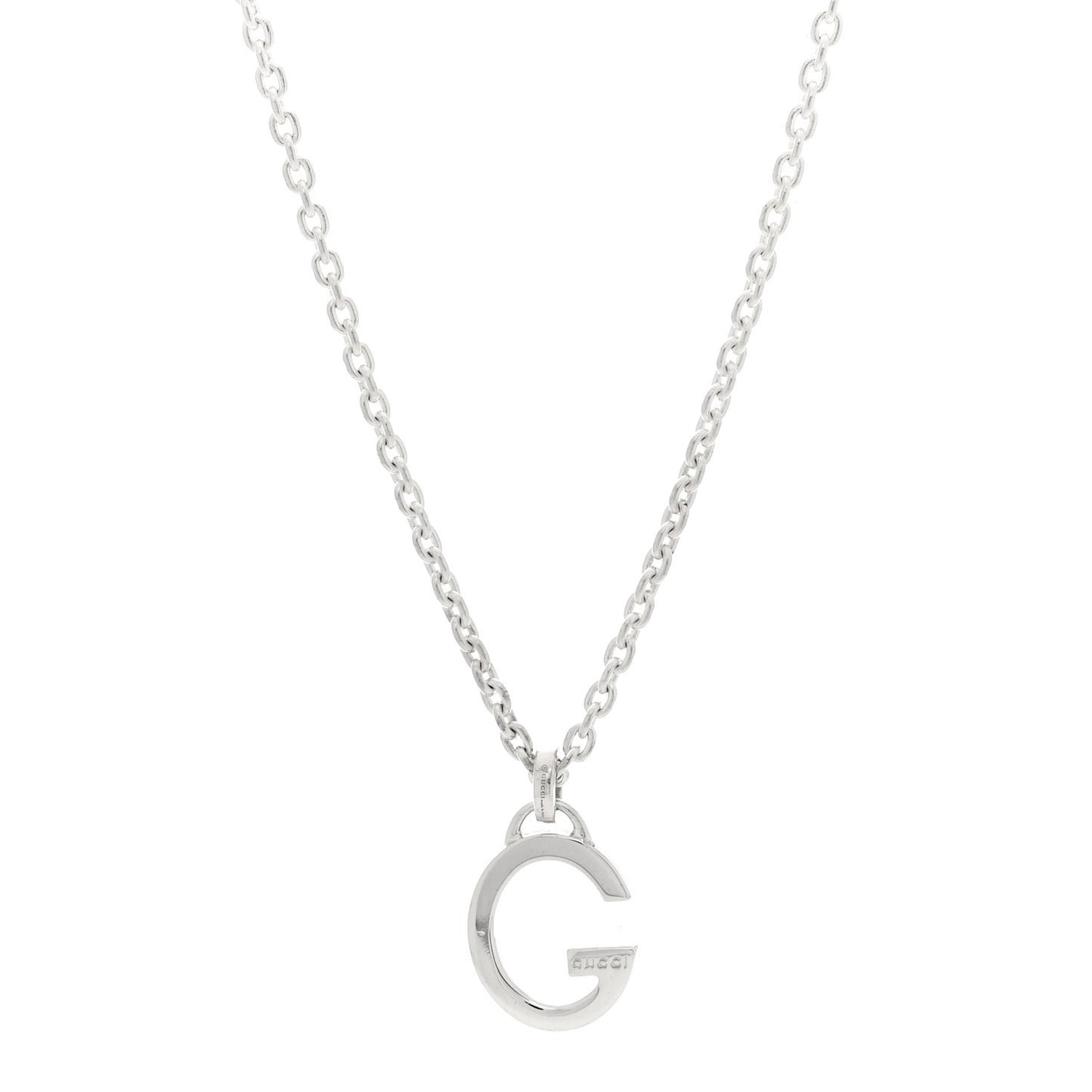 Sterling Silver G Pendant Necklace