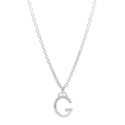 Gucci Sterling Silver G Pendant Necklace 1 of 6