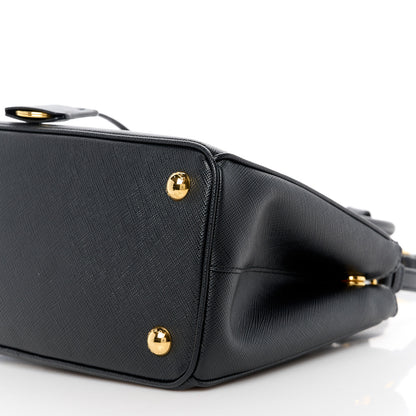Prada Saffiano Small Galleria Double Zip Tote Black 12 of 13
