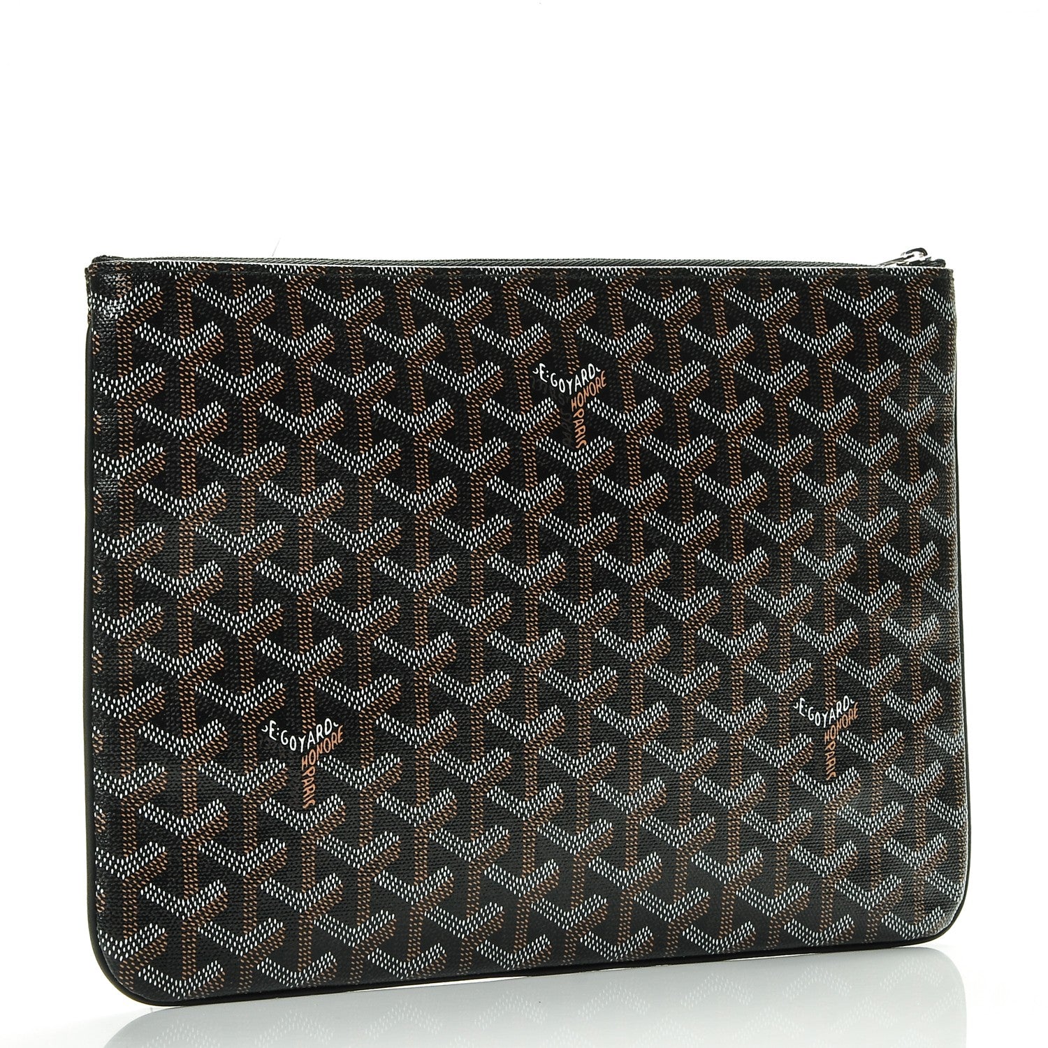 Goyard Goyardine Senat Pochette MM Black Gold 3 of 6