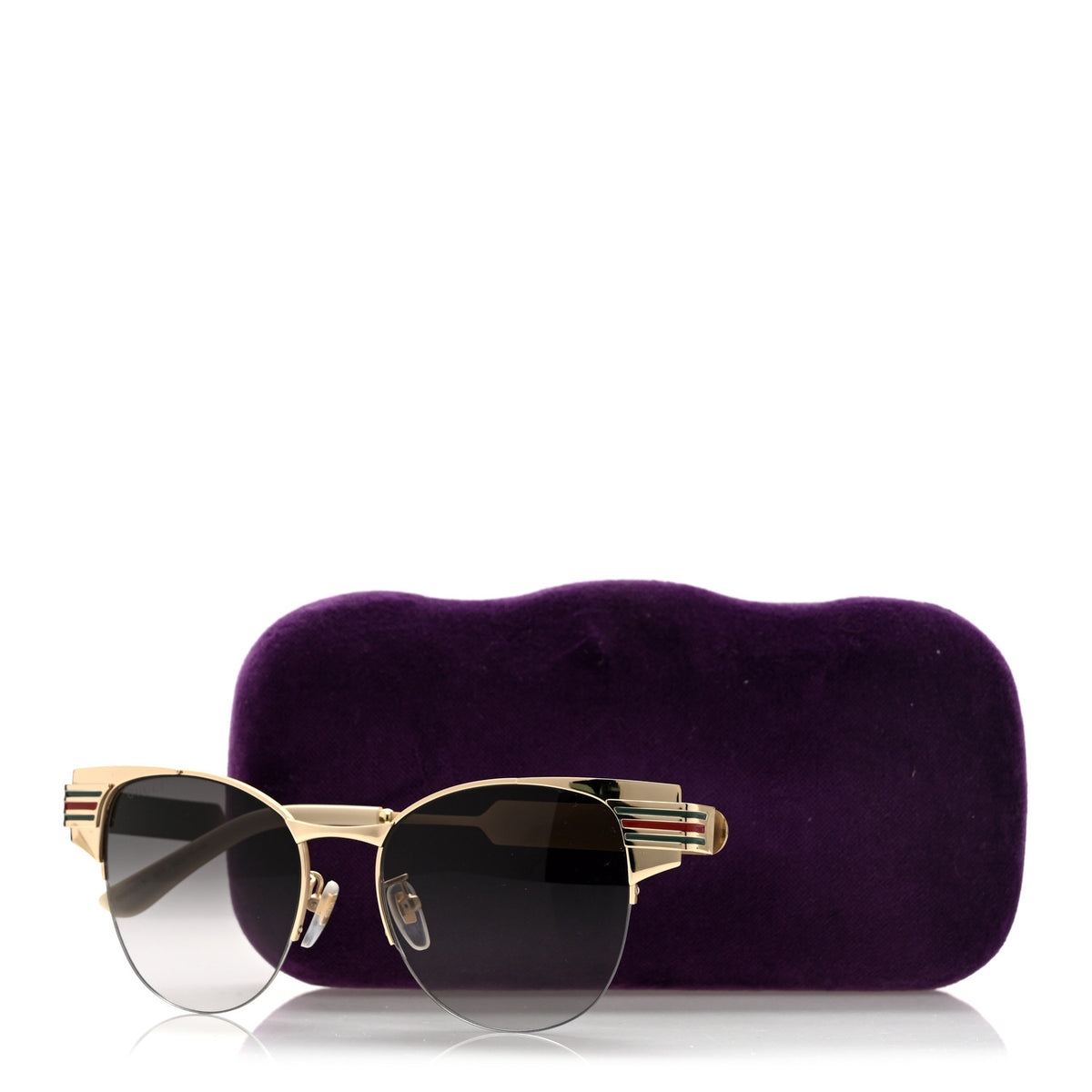Cat Eye Web Sunglasses GG0521S Gold