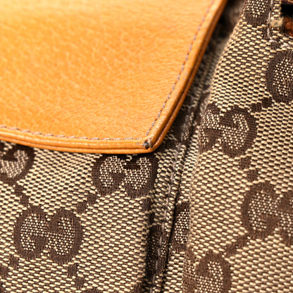 Gucci GG Monogram Web Double Pocket Belt Bag Yellow 15 of 19
