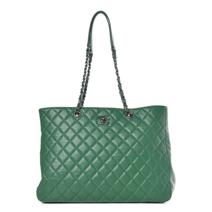 Chanel Caviar Quilted Timeless Tote Green 1 of 10