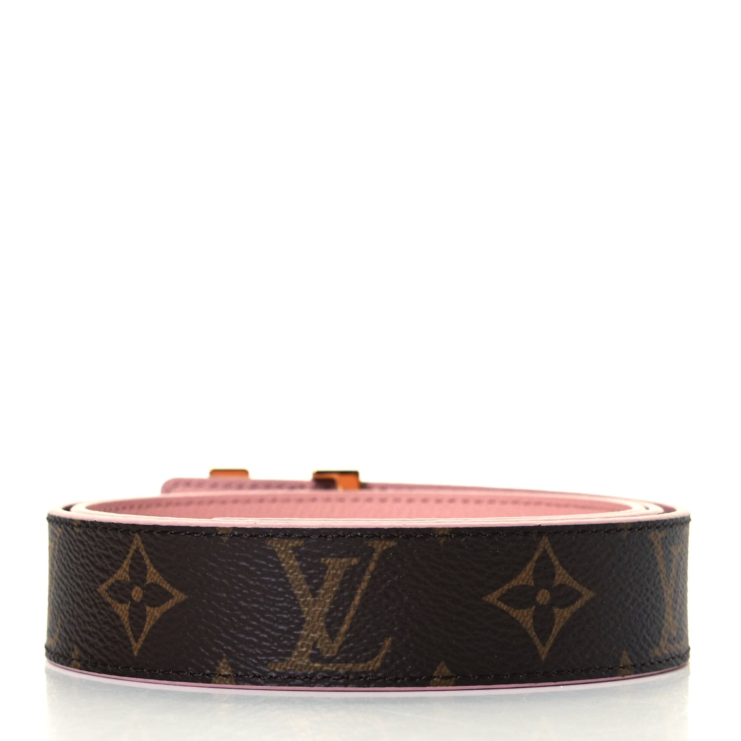 Calfskin Monogram 30mm LV Initiales Reversible Belt 90 36 Rose Poudre