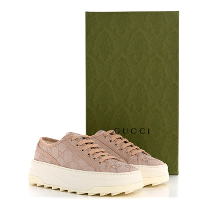 Gucci GG Monogram Womens 1977 Tennis Platform 52mm Sneakers 36 Skin Rose 10 of 10