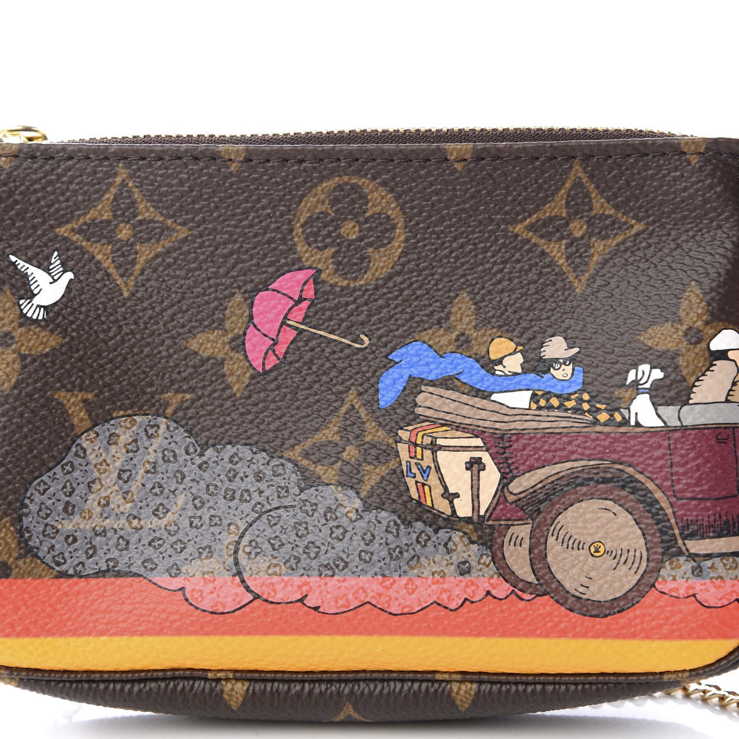 Monogram 2015 Christmas Animation Mini Pochette Accessories
