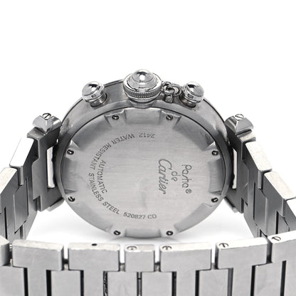 Cartier Stainless Steel 35mm Pasha C Chronograph Automatic Watch Black 4 of 4
