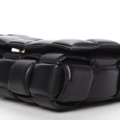 Bottega Veneta Lambskin Maxi Intreccio Padded Chain Cassette Crossbody Bag Black 7 of 9