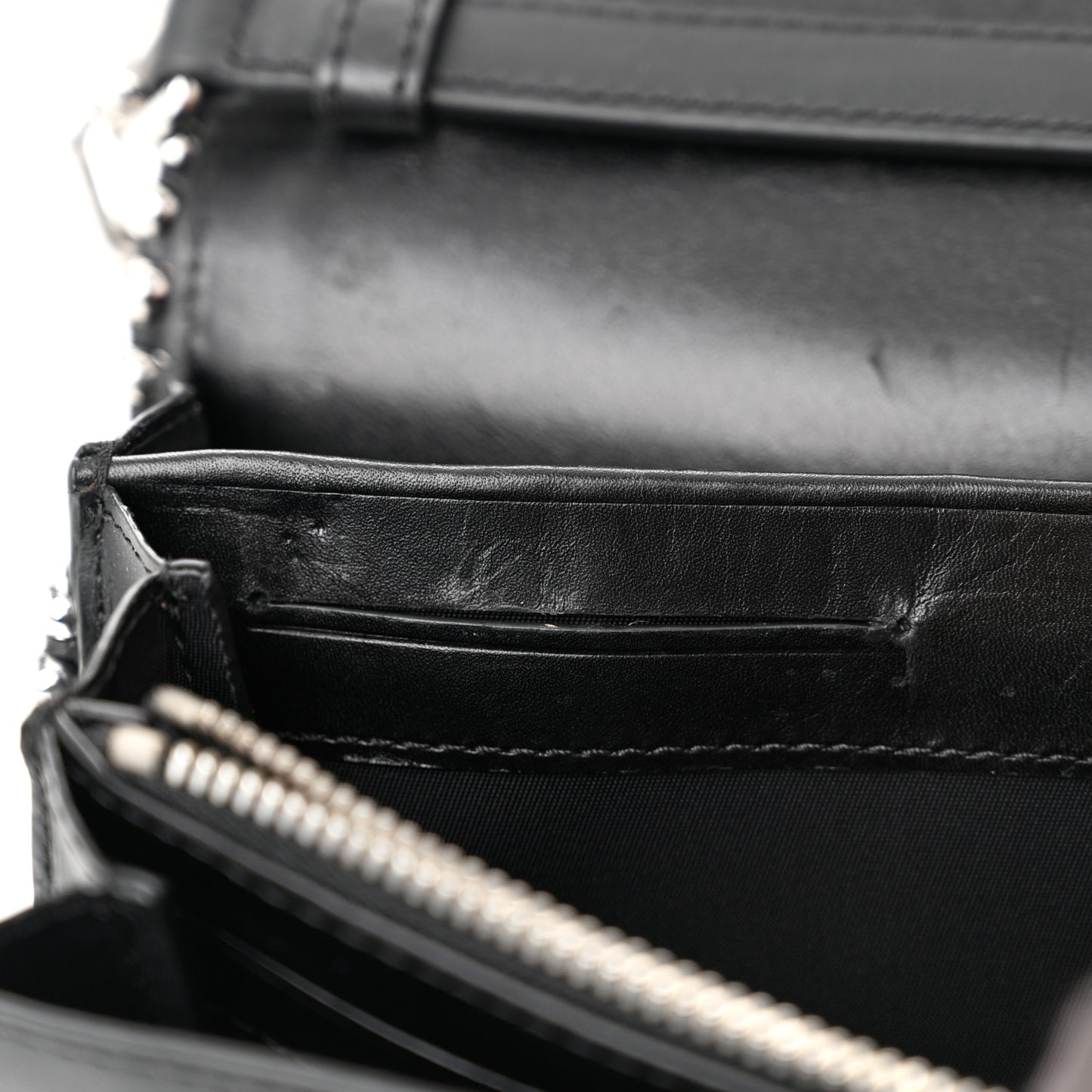 Calfskin Studded Attica Biker Shoulder Bag Black