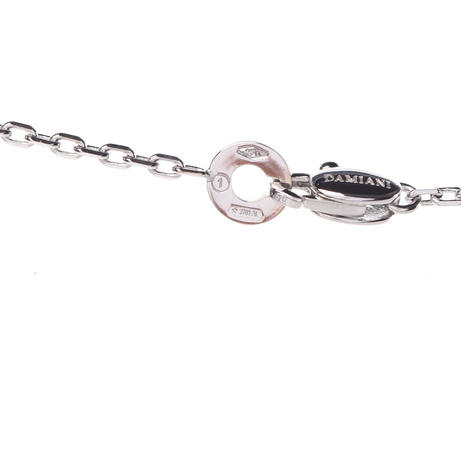 Damiani 18K White Pink Gold Diamond Blasoni Pendant Necklace 5 of 7