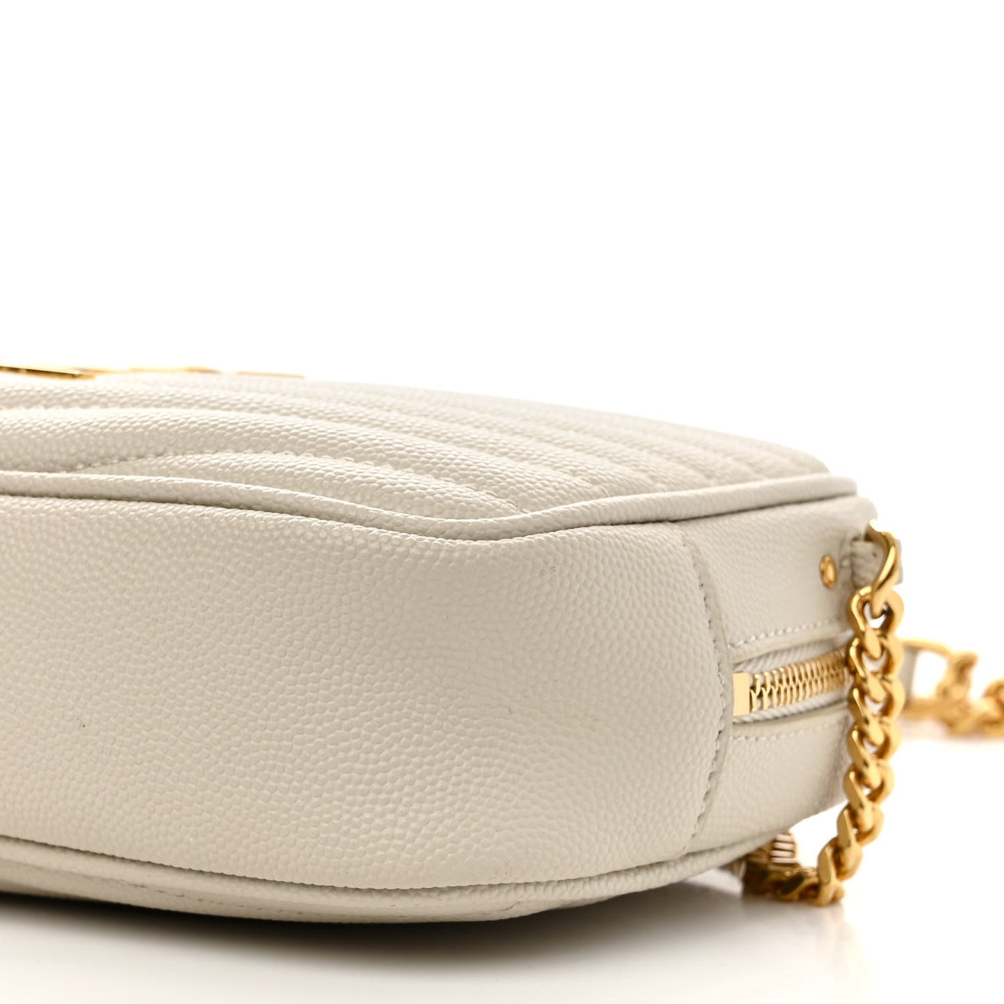 Grain De Poudre Matelasse Monogram Mini Lou Camera Bag Crema Soft