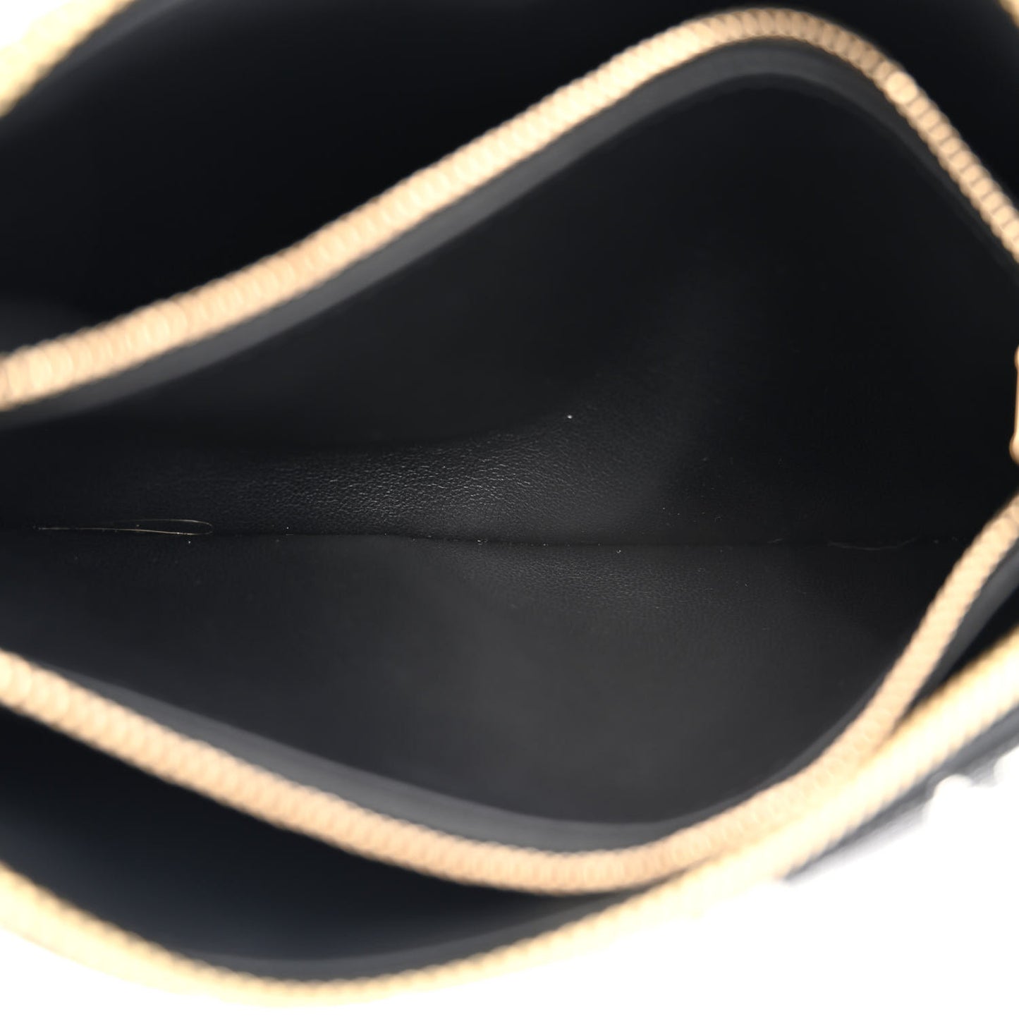 Satin Beaded Embroidered Monogram Coussin BB Black