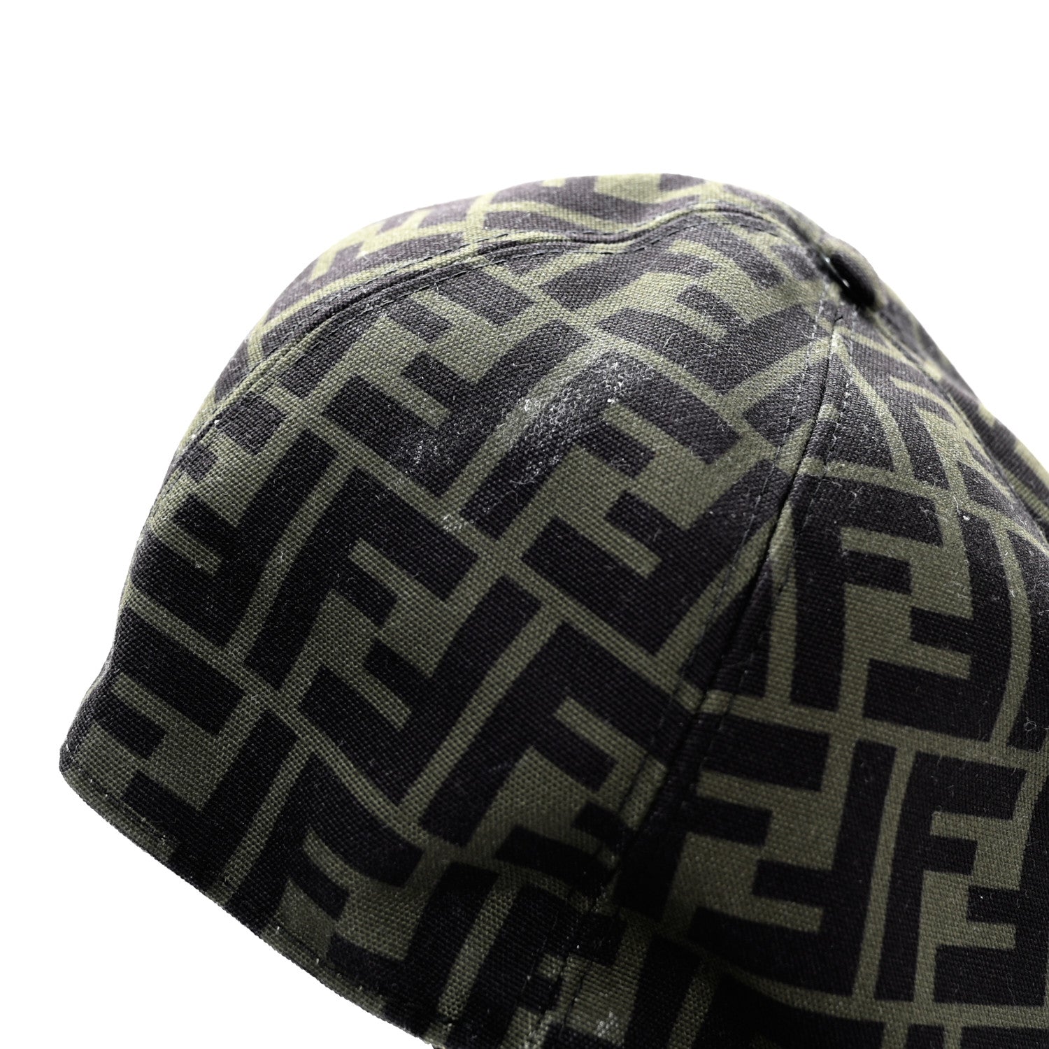Fendi Canvas FF Reloaded Baseball Hat Tobacco Yellow 9 of 11