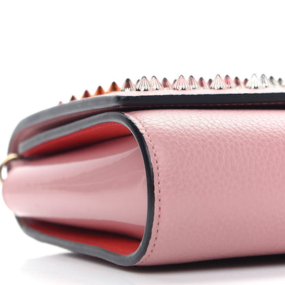 Christian Louboutin Calfskin Spikes Paloma Clutch Gold Dolly 4 of 8