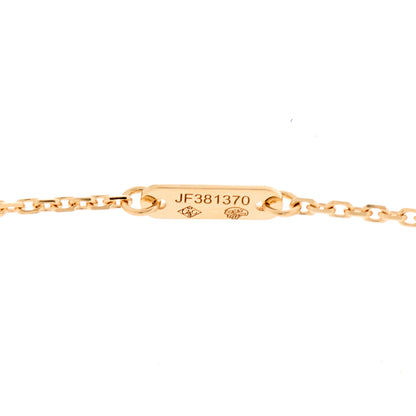 Van Cleef & Arpels 18K Rose Gold Diamond Mini Frivole Pendant Pave Necklace 5 of 6