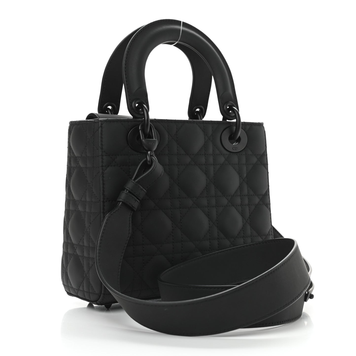 Ultra Matte Calfskin Cannage Small My ABCDior Lady Dior Black