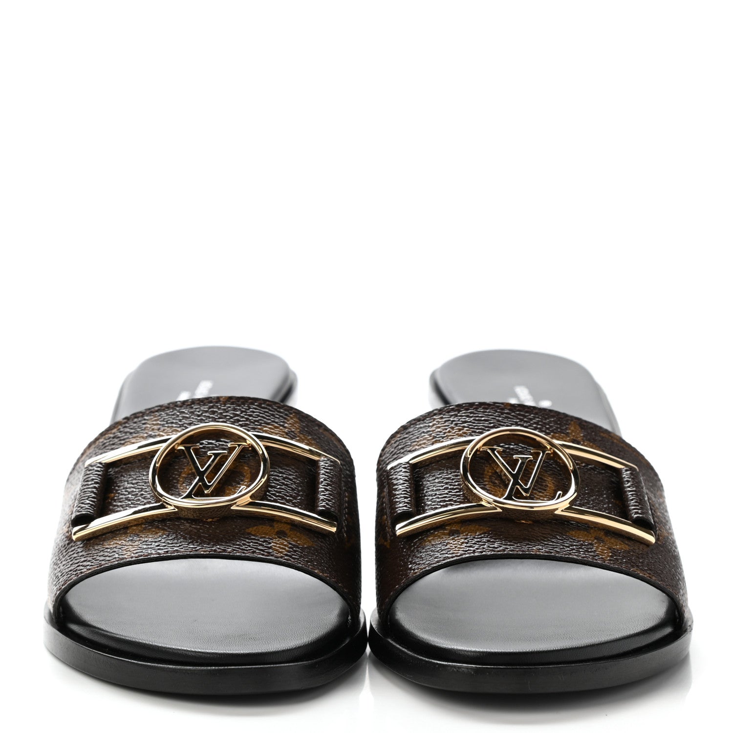 Louis Vuitton Monogram Lock It Mules 38 2 of 8