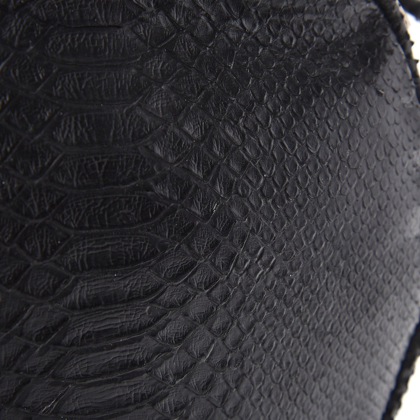 Python Medium Rider Bucket Bag Black
