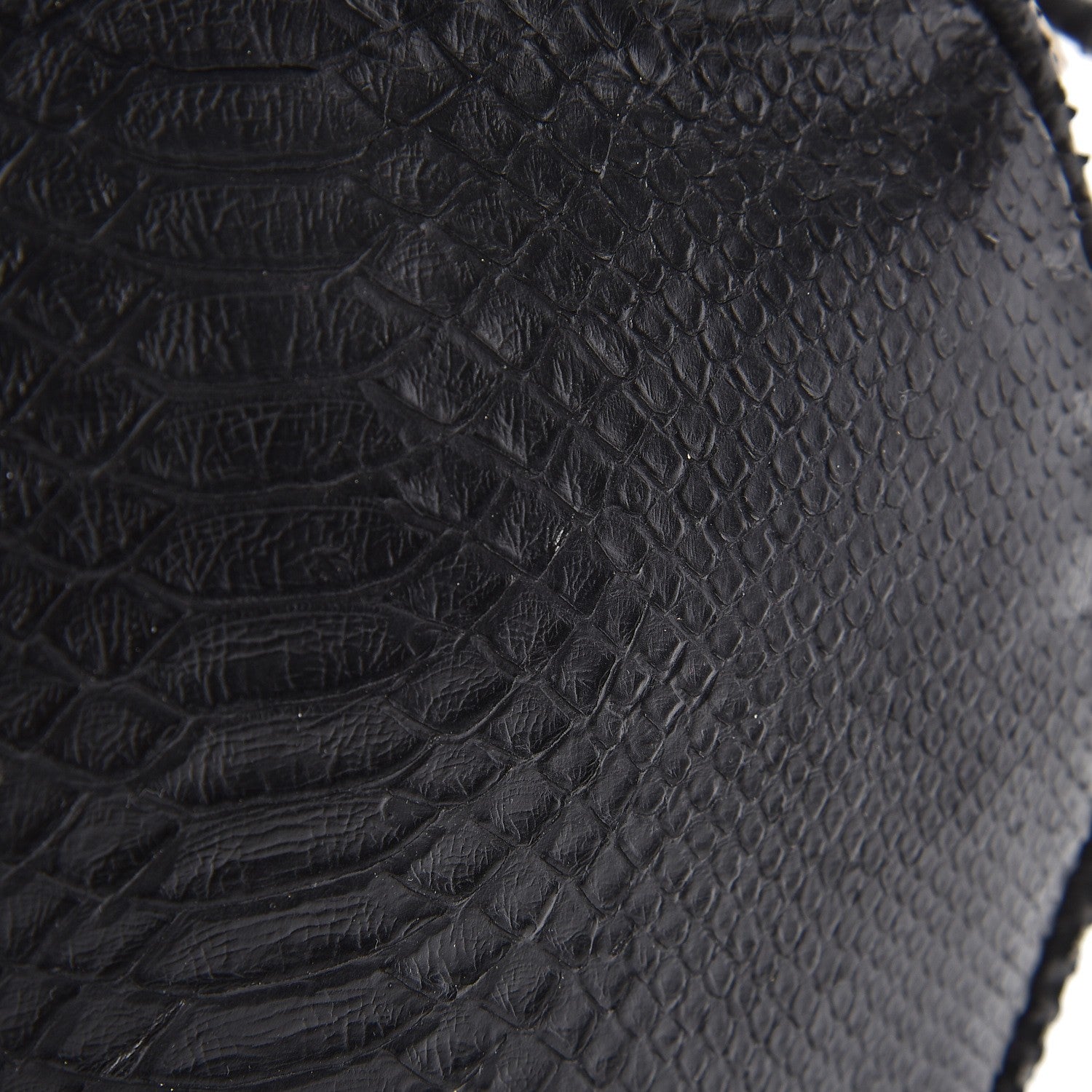 Saint Laurent Python Medium Rider Bucket Bag Black 8 of 8