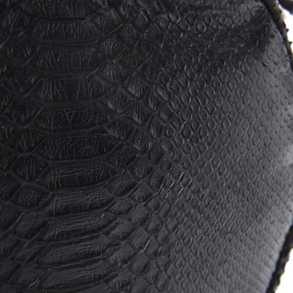 Saint Laurent Python Medium Rider Bucket Bag Black 8 of 8
