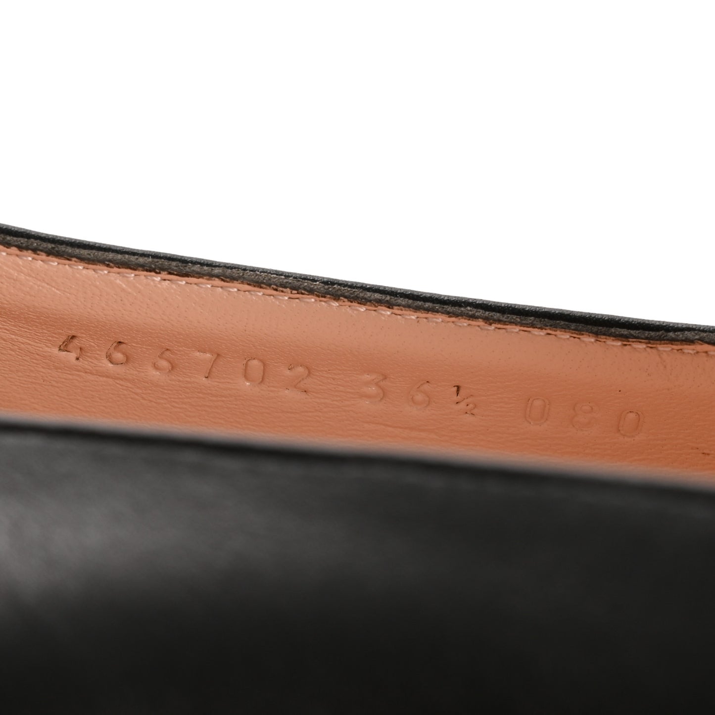 Calfskin Womens Horsebit Loafers 36.5 Black