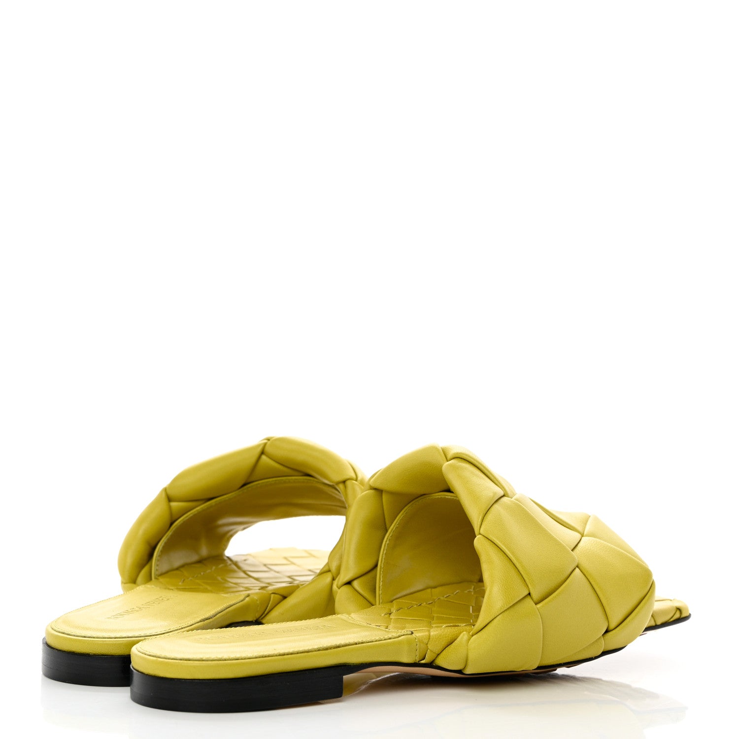 Bottega Veneta Nappa Maxi Intrecciato Lido Flat Sandals 36 Acid 4 of 7