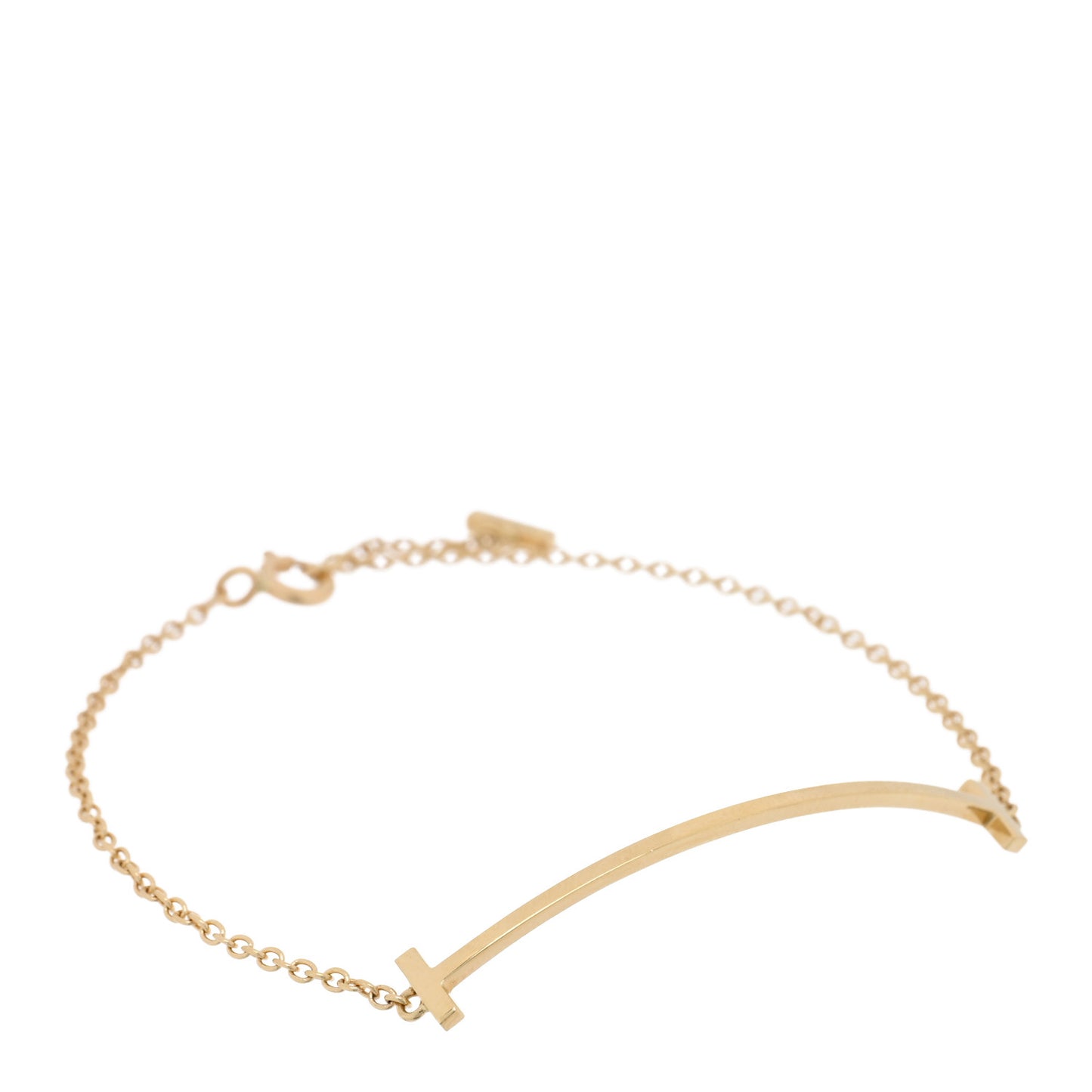 18K Yellow Gold T Smile Bracelet