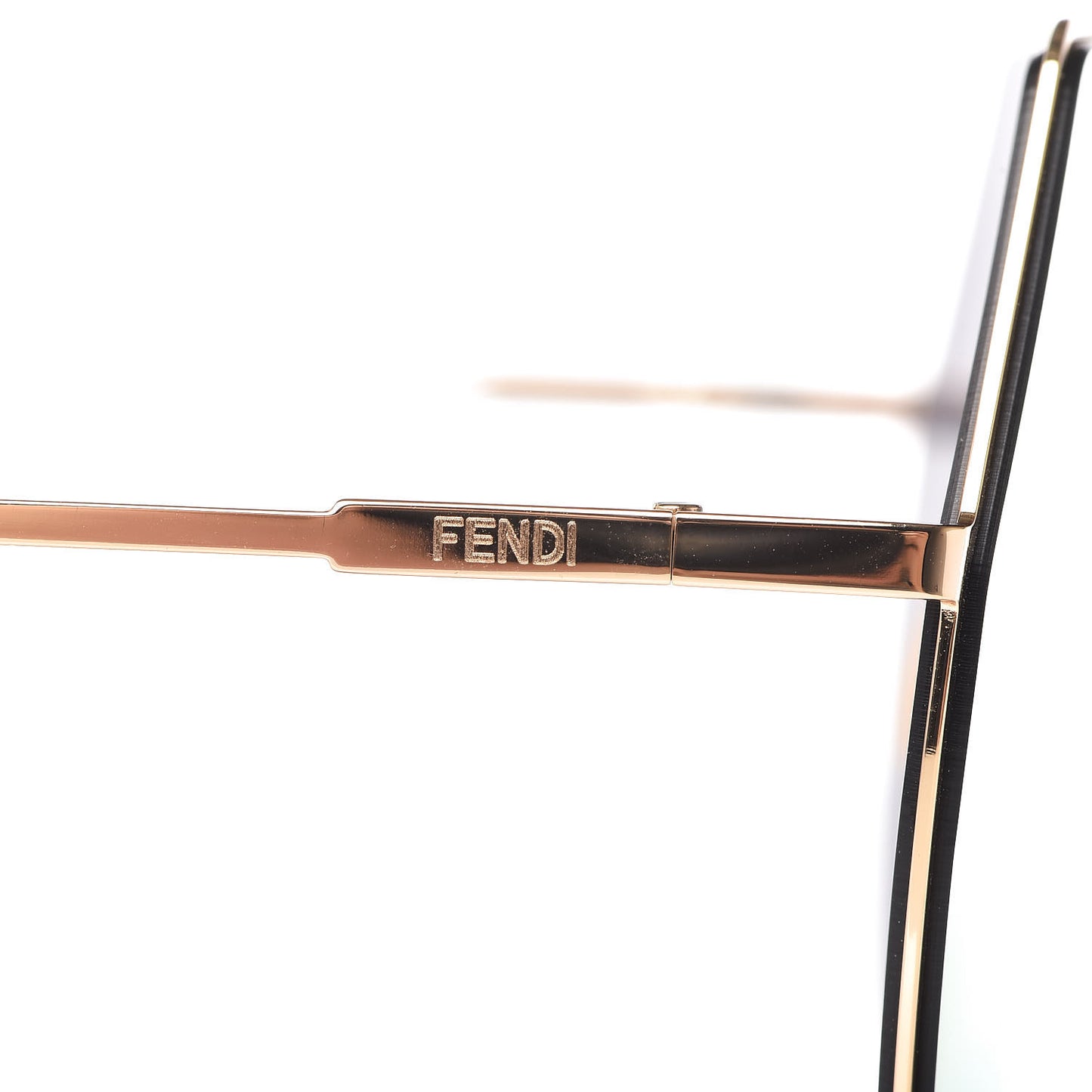 Metal Mirrored Eyeline Sunglasses FF 0193/S Matte Gold