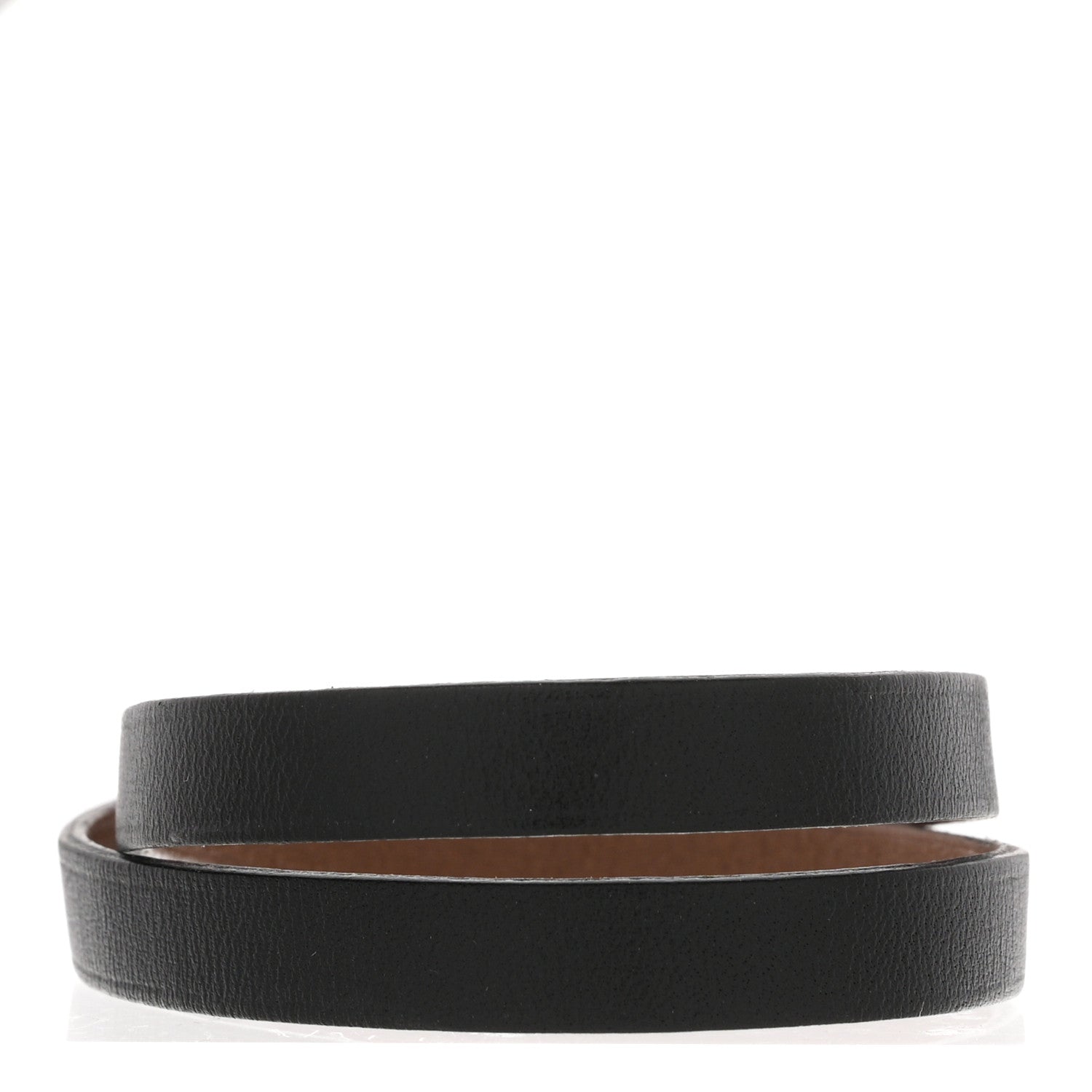 Hermes Chamonix Behapi Double Tour Bracelet S Black Etoupe 3 of 4
