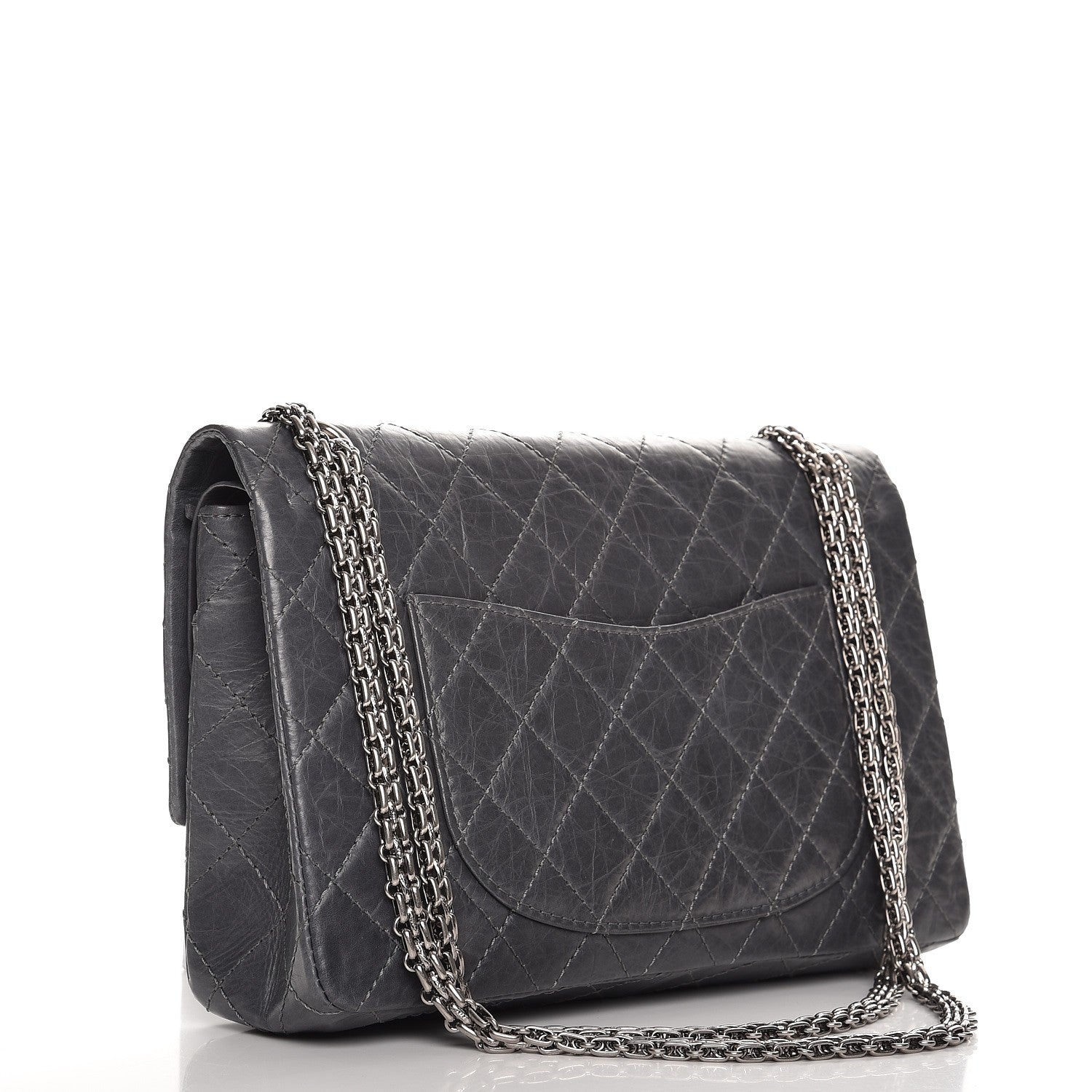 Chanel Aged Calfskin Quilted 2.55 Reissue 226 Flap Grey 5 of 7