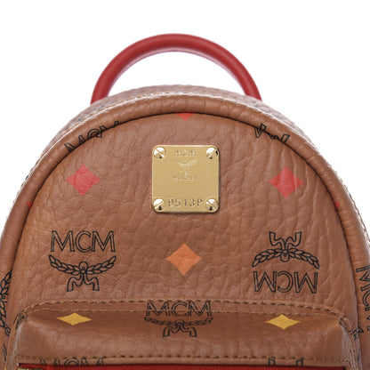 MCM Visetos Side X-Mini Backpack Cognac 7 of 8
