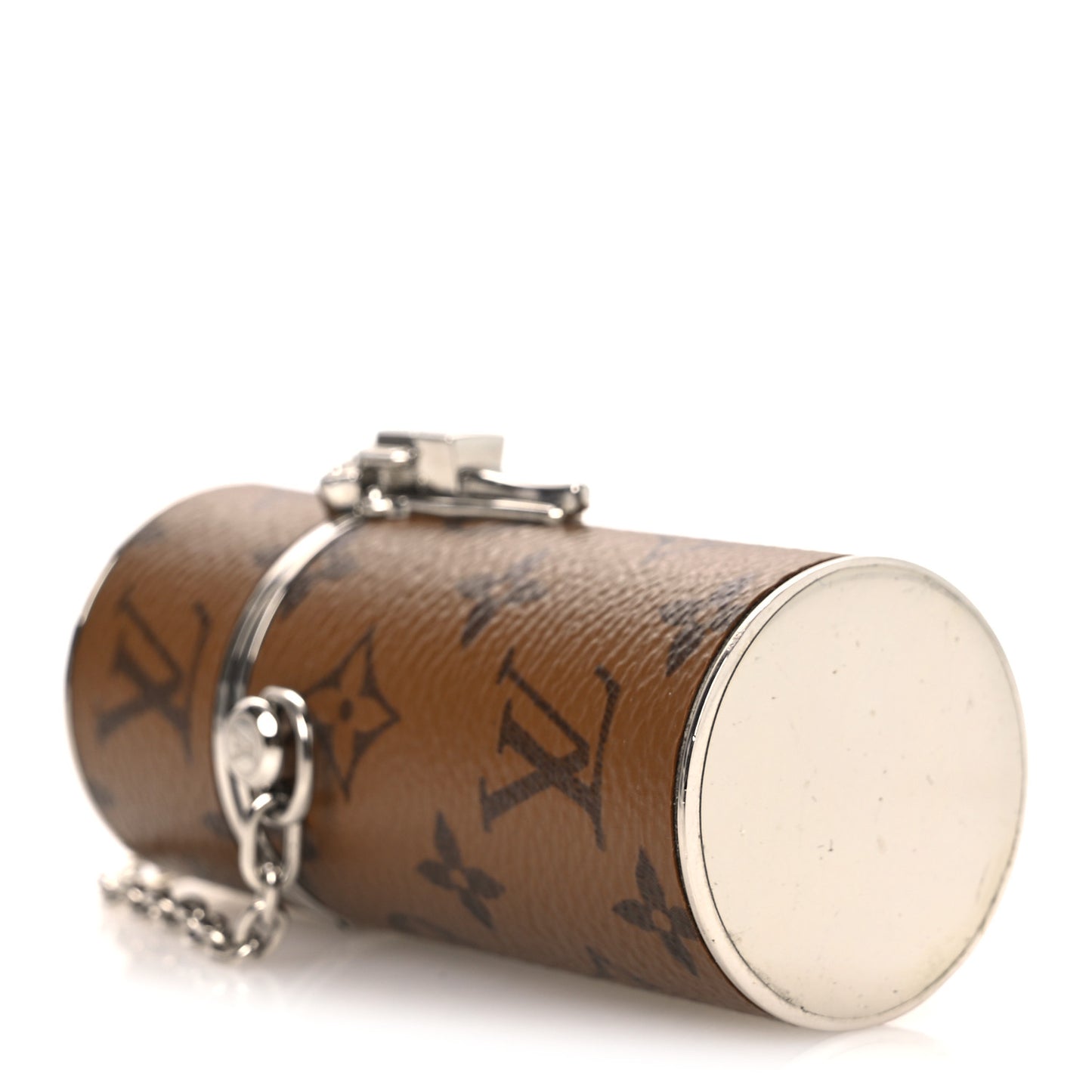 Reverse Monogram Chain Lipstick Case